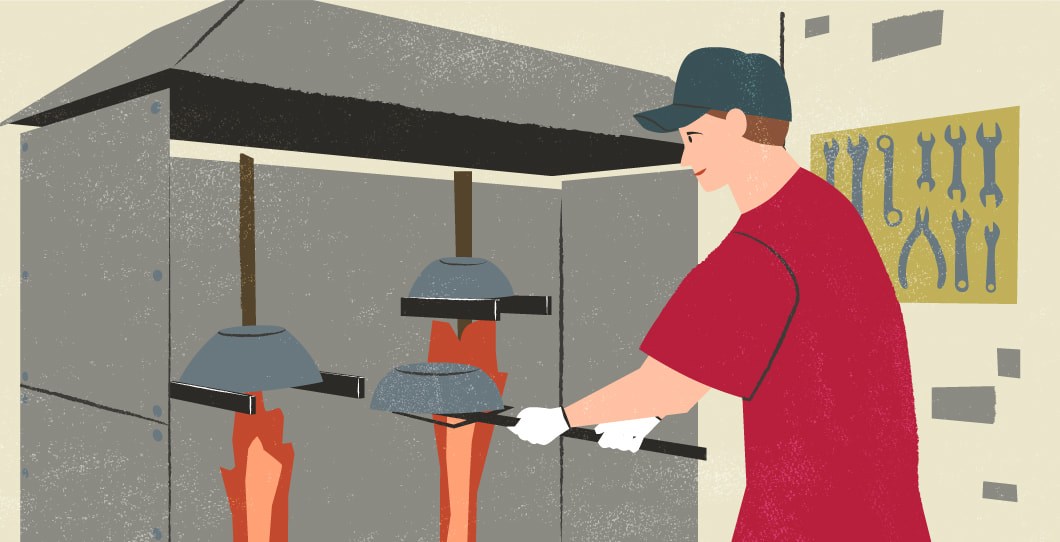 ものづくり企業が元気なまちのイラスト