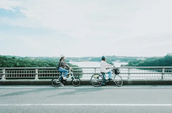海沿いのサイクリング