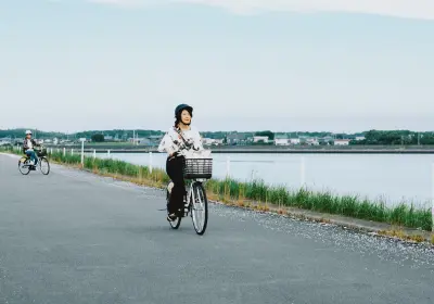 海沿いのサイクリング