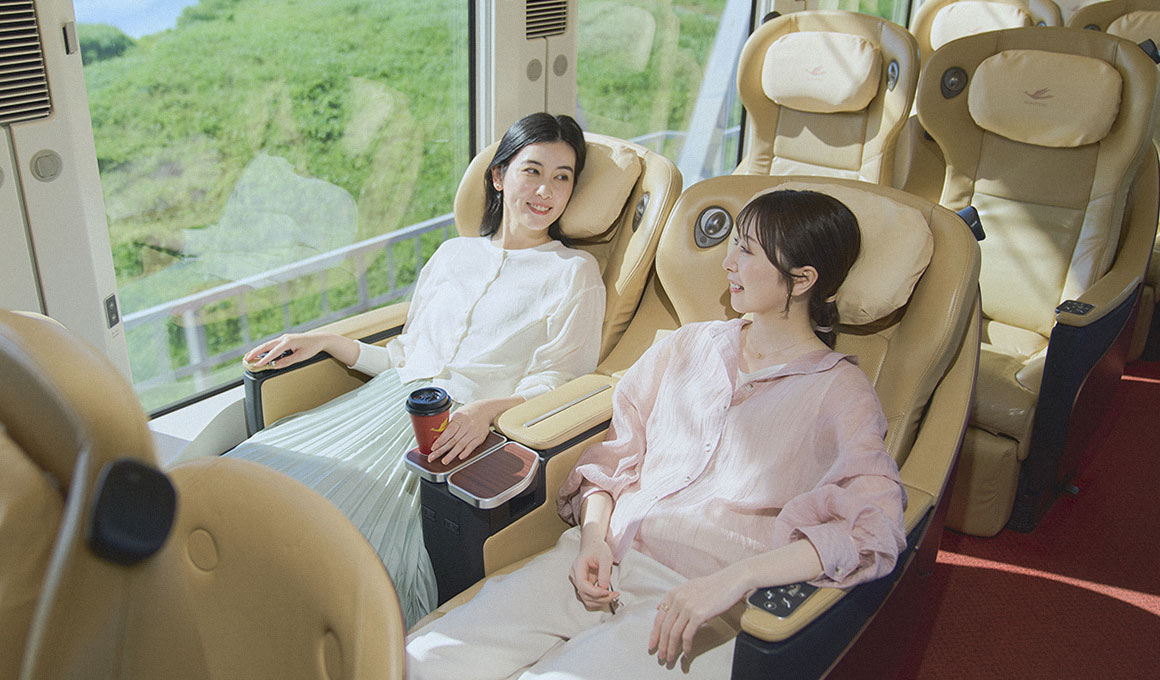 ゆとりある空間と上質な座り心地