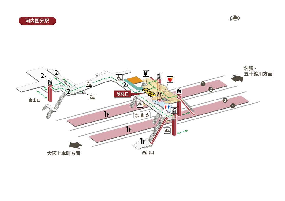 河内 国分 駅